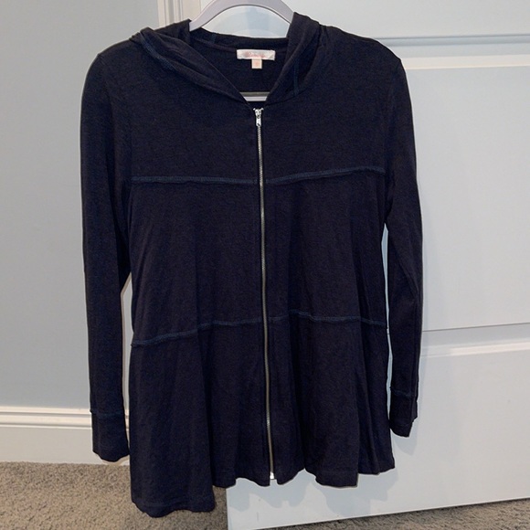 Navy blue zip up lightweight jacket - Picture 1 of 3